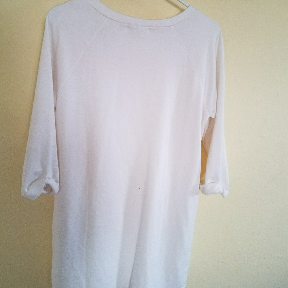 White sweatshirt dress