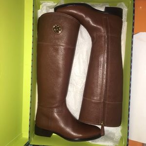 Tory Burch Junction Riding Boot - Almond - 7.5