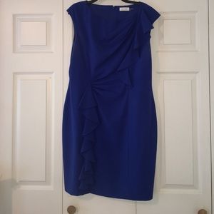 Calvin Klein royal blue dress