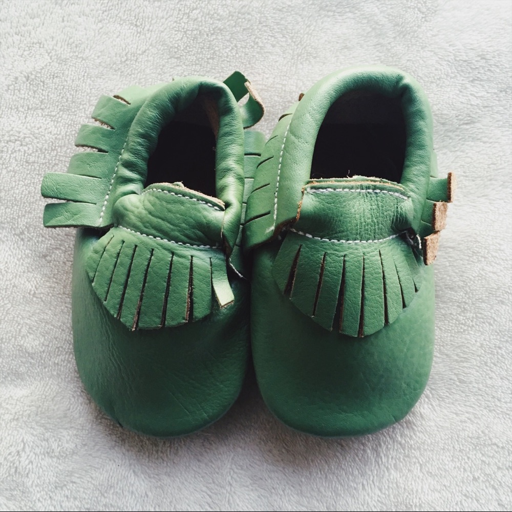 Green TotMocs Baby Moccasins