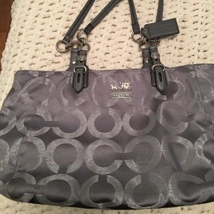 Dark Grey Coach Purse