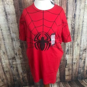 Spider-Man classic web logo Nwt Large
