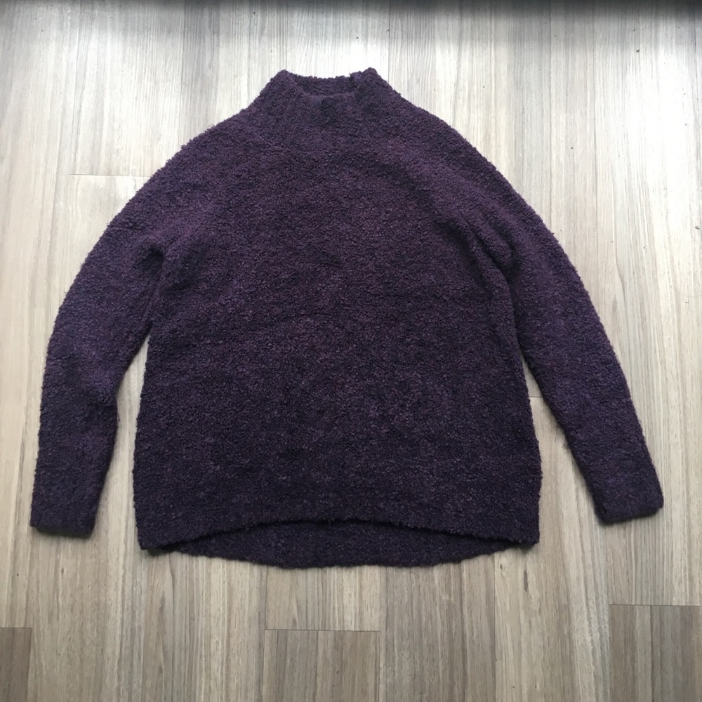 Loft fluffy purple sweater