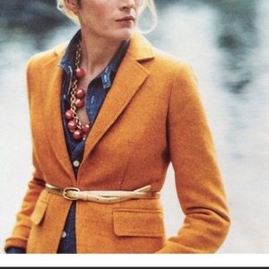JCrew mustard wool blazer