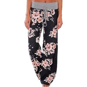 Floral sweat pants