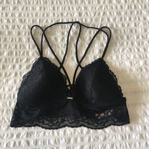 Strappy lace bralette