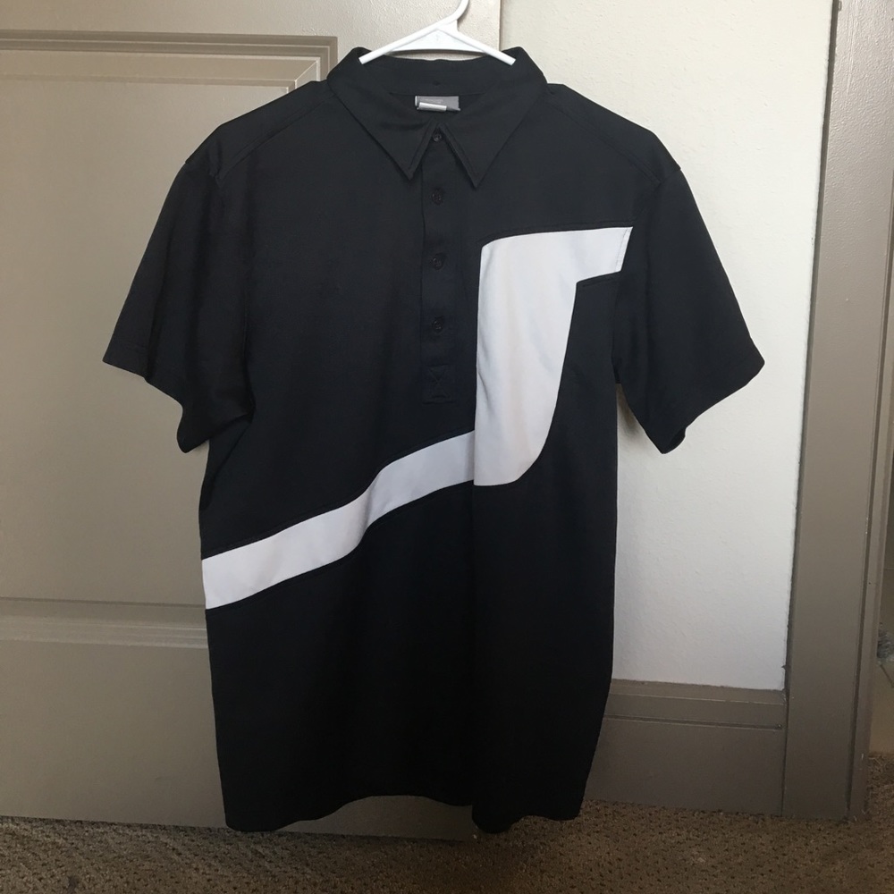 J. Lindeberg Black Golf Shirt