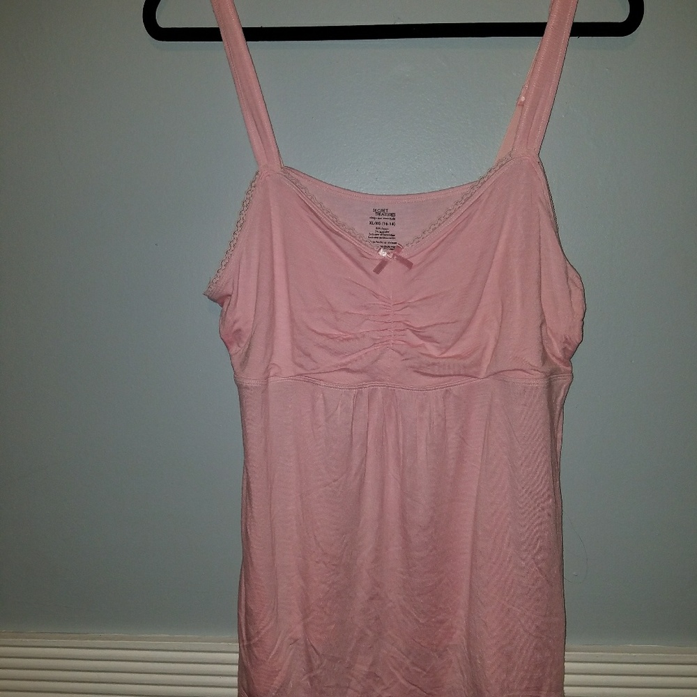 Free with purchase soft pink tank size XL