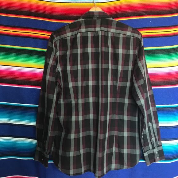 John Varvatos Button Down Plaid Men’s - Picture 5 of 5