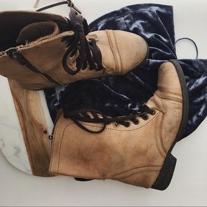Zigi Soho Camel Brown Combat Boots