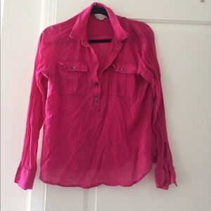 Pink button up