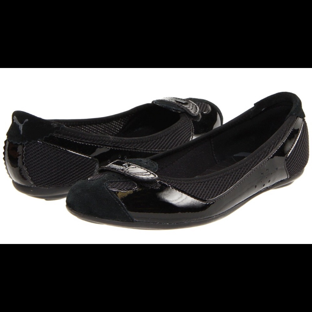 Zandy PUMA Black Patent Leather Women's 7.5