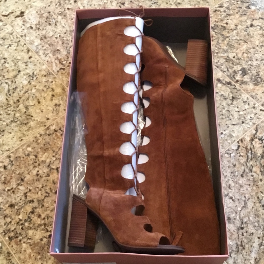 Franco Sarto , suede boots brand new in box