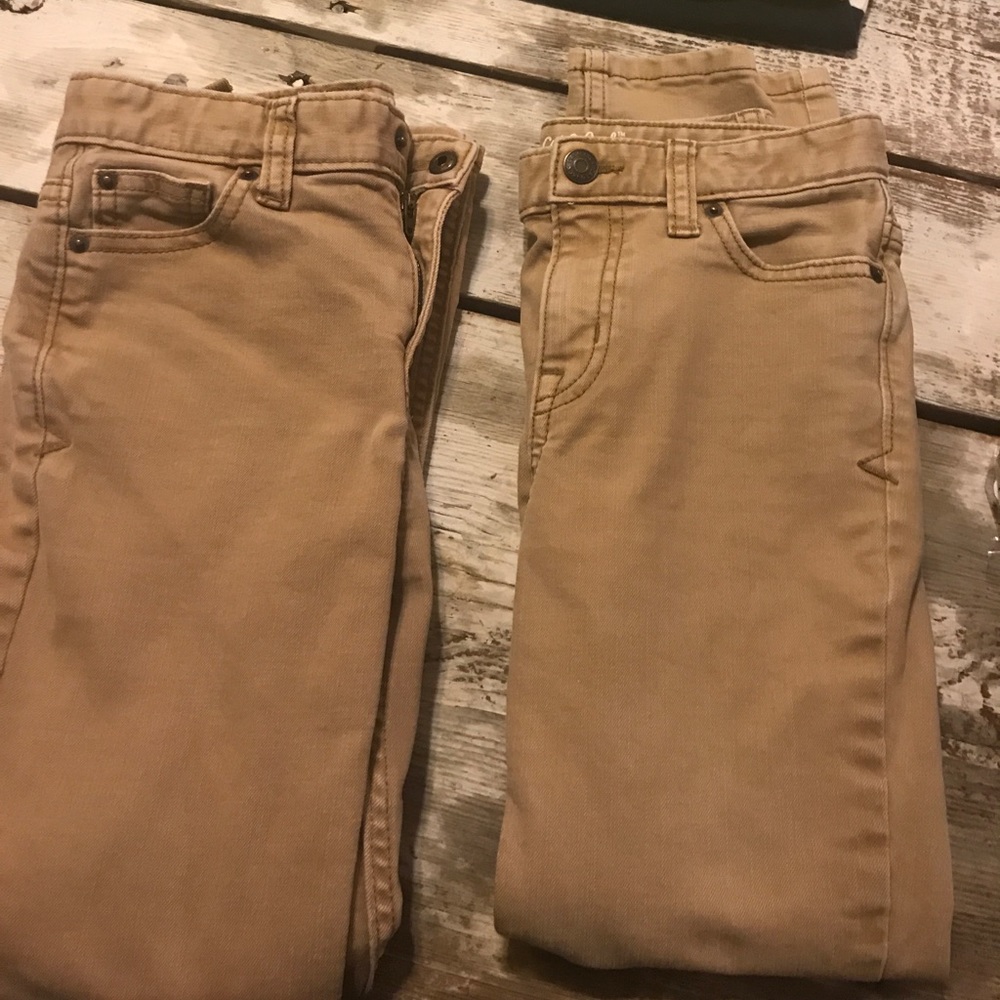 Bundle of little boys khaki straight leg pants