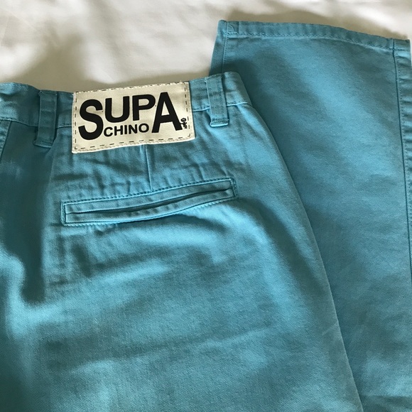 NWOT SUPA Chino Blue Slim Pant Men 34x32 - Picture 6 of 7