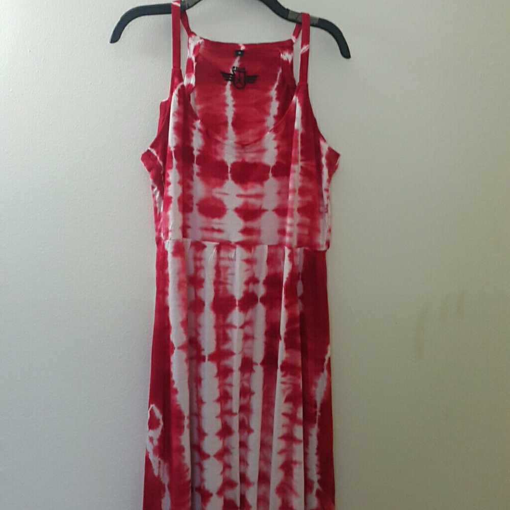 Tie die maxi dress
