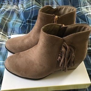 Brown booties
