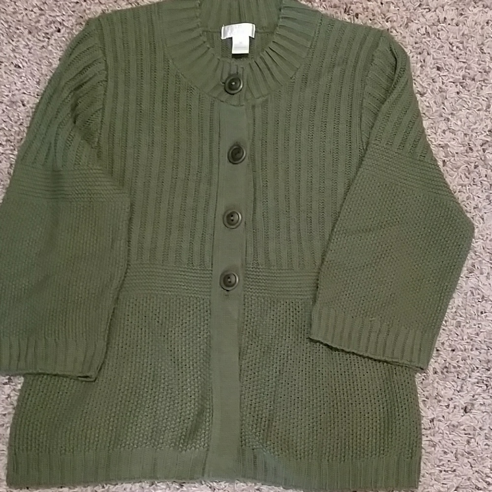 Christopher & Banks Button down sweater