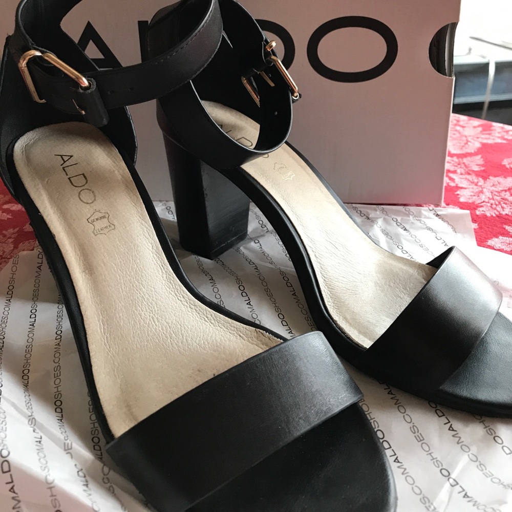 Aldo ankle strap heels