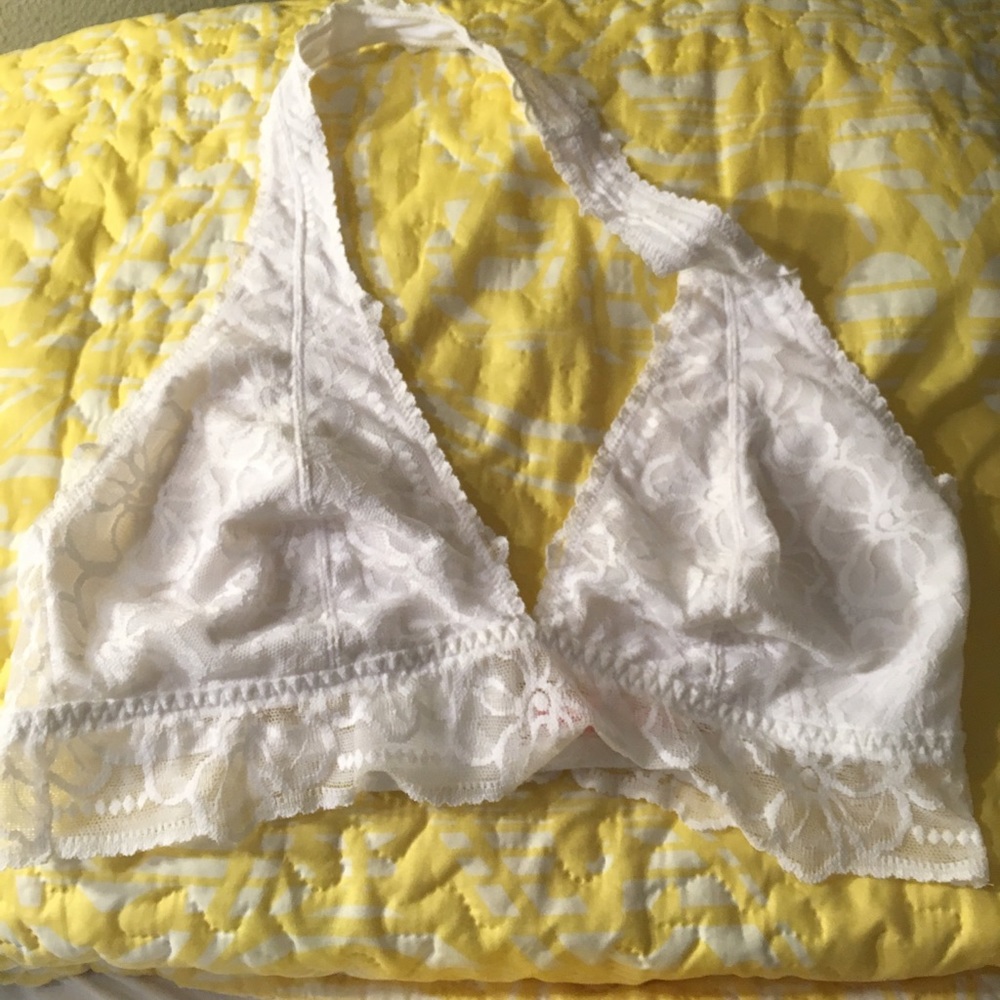 White VS bralette halter
