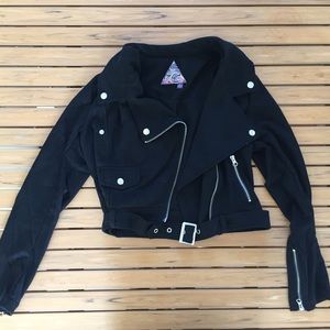 Suede Moto Jacket