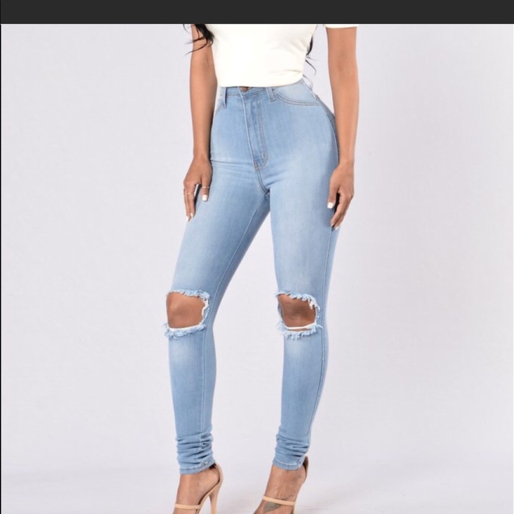 Fashion nova tough luck jean
