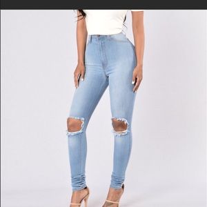 Fashion nova tough luck jean