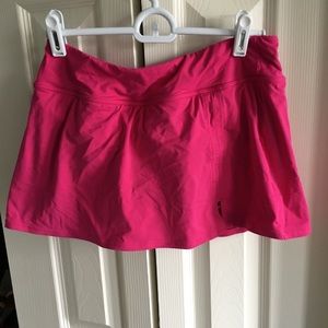 Pink lands end swim skirt
