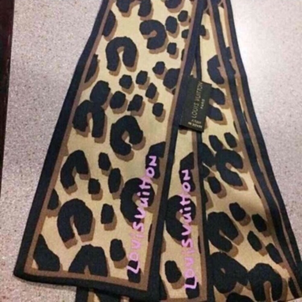 2 twilly for bag leopard