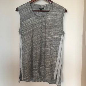 J. Crew Metallic Side Stripe Tank
