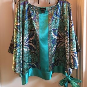 Bat wing sleeve blouse