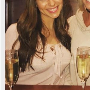 Bebe Light Pink Cleavage Sweater 💗