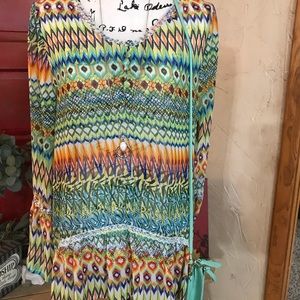 Multi colored blouse