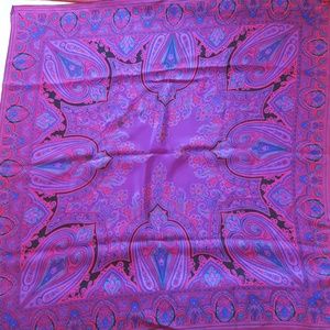 Large, square silk scarf