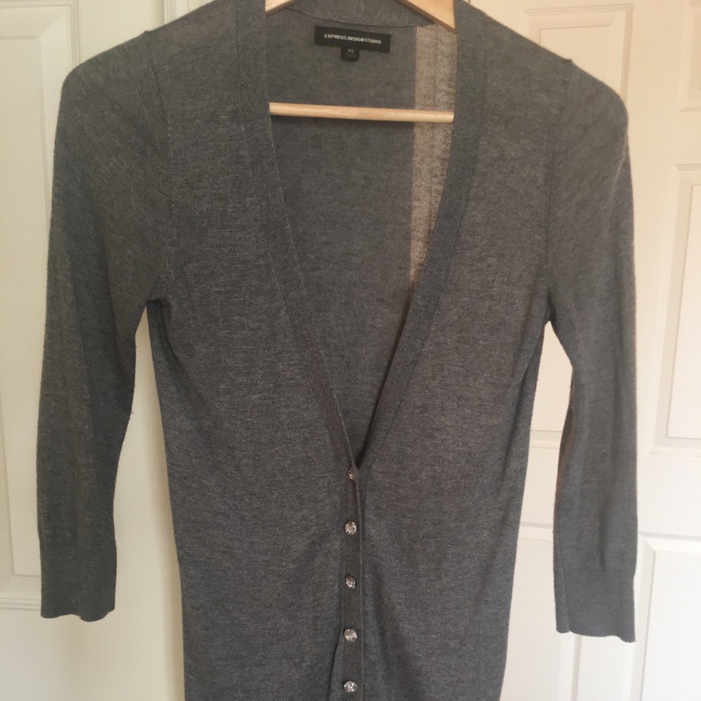Express 3/4 sleeve long cardigan