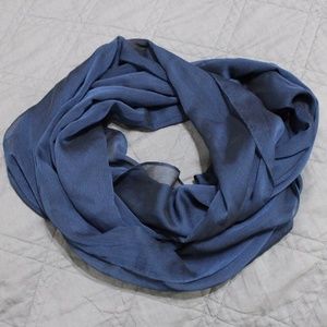 Sheer Navy Blue rectangle scarf