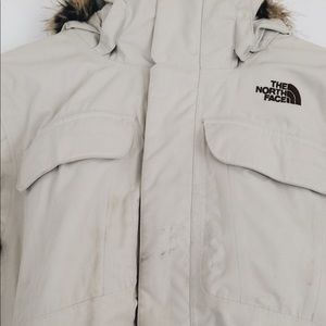 North Face hyvent tan coat