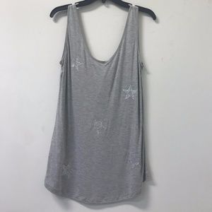 Promod Glittery Grey star tank - Never Worn