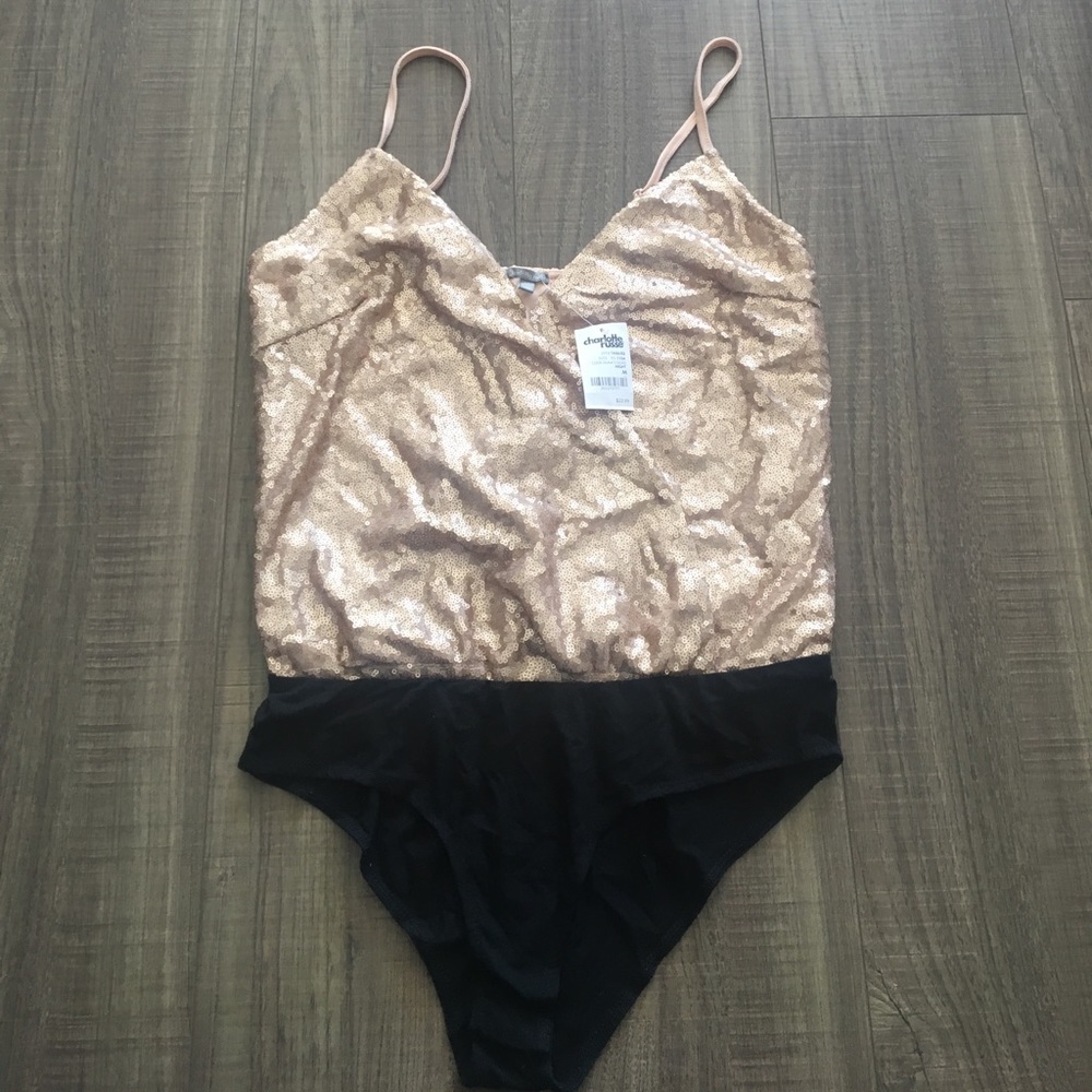 Gold Sequin body suit