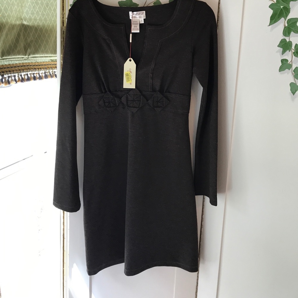MSSP Brown Long Sleeve Dress