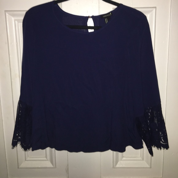 Forever 21 Blue Blouse - Picture 1 of 3