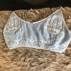 Someday Lovin’ embroidered bra top
