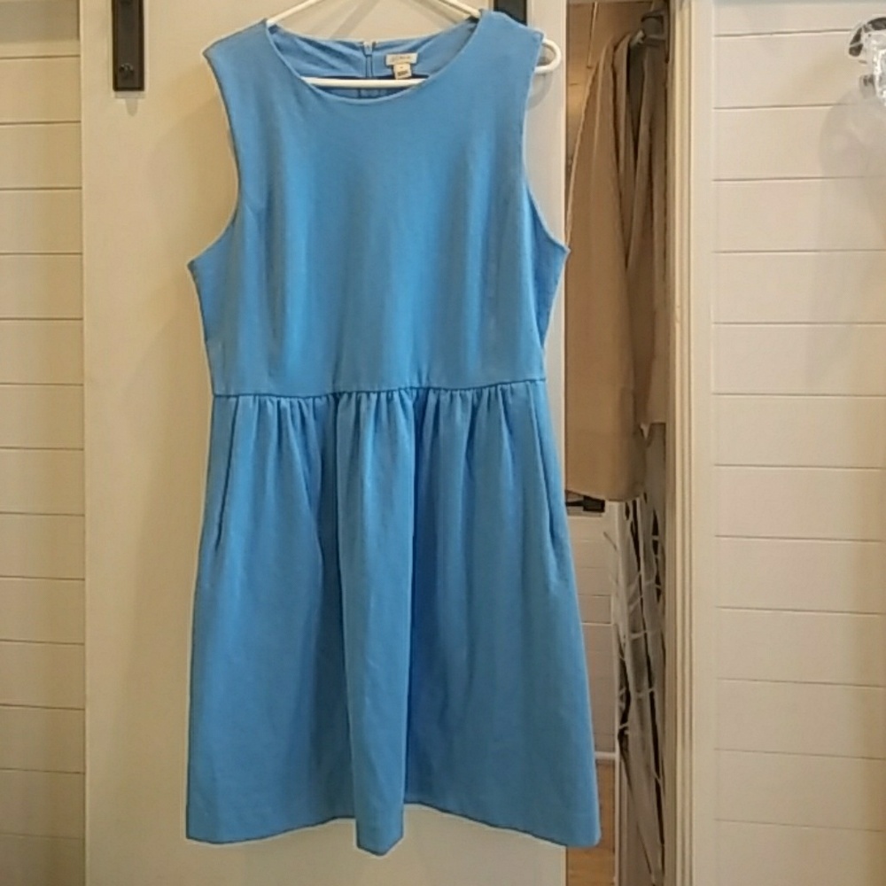 J. Crew Cornflower Blue Dress Size 14