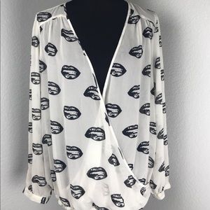 Kisses sheer shirt
