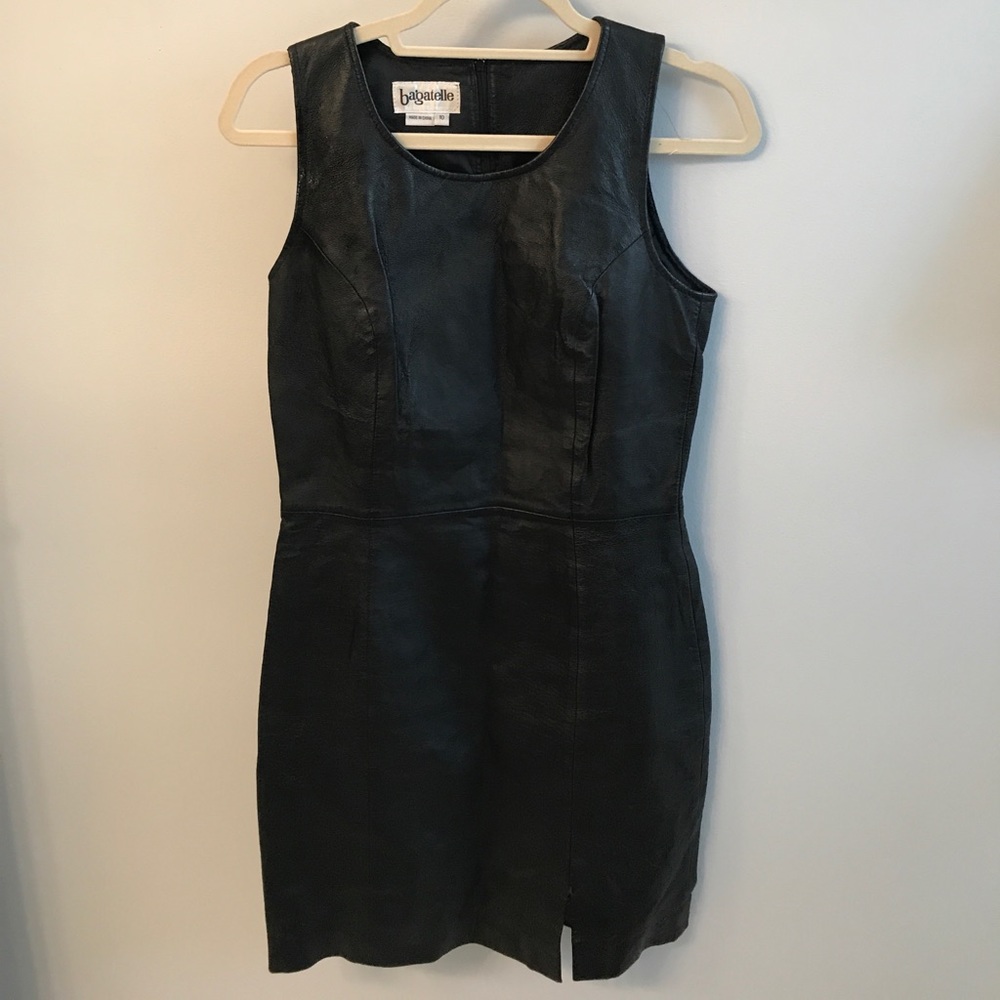 Bagatelle leather dress EUC