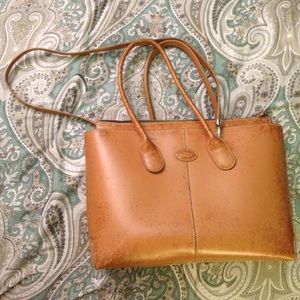 Tod's Camel Leather "Diana" Bag