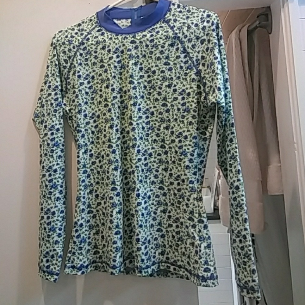 NWT: Lg J. Crew Floral Long Sleeve Swim Shirt