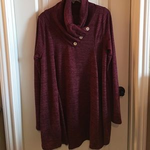 Cowl neck tunic