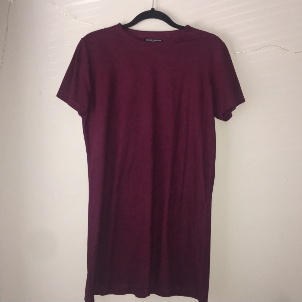 BRANDY MELVILLE || Suede T-Shirt Dress