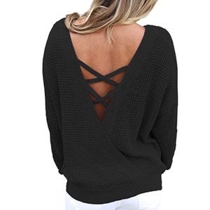 Crisscross sweater
